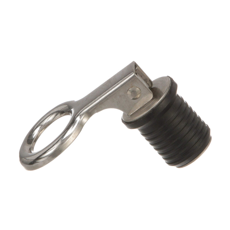 Attwood 7520A3 Snap-Handle Drain Plug, for 1-Inch-Diameter Drains, Locks in Place, Steel Handle, Rubber Plug