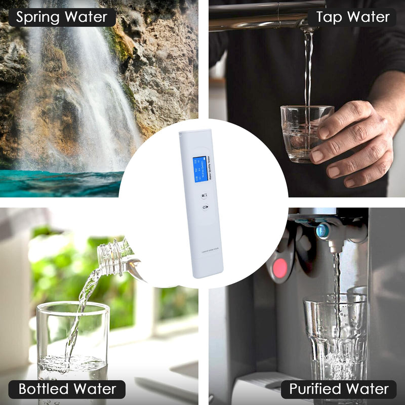 TDS Meter, 6 in 1Digital Water Tester,COD/TOC/TDS/UV275/EC/Temp Water Quality Tester for Drinking Water, Well, Tap, Purified etc.