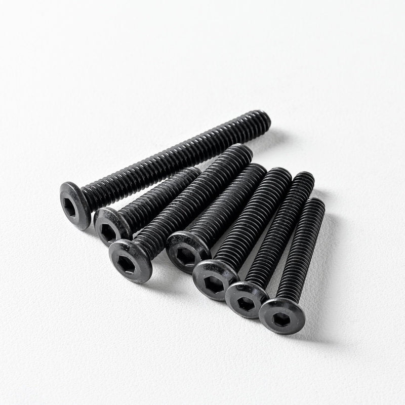 1/4-20 x 1 (25 Pack) Flat Head Hex Socket Cap Screws Bolts, Black Oxide 304 Stainless Steel 18-8, Hex Drive, Bright Finish, Fully Machine Thread 1/4-20 x 1"