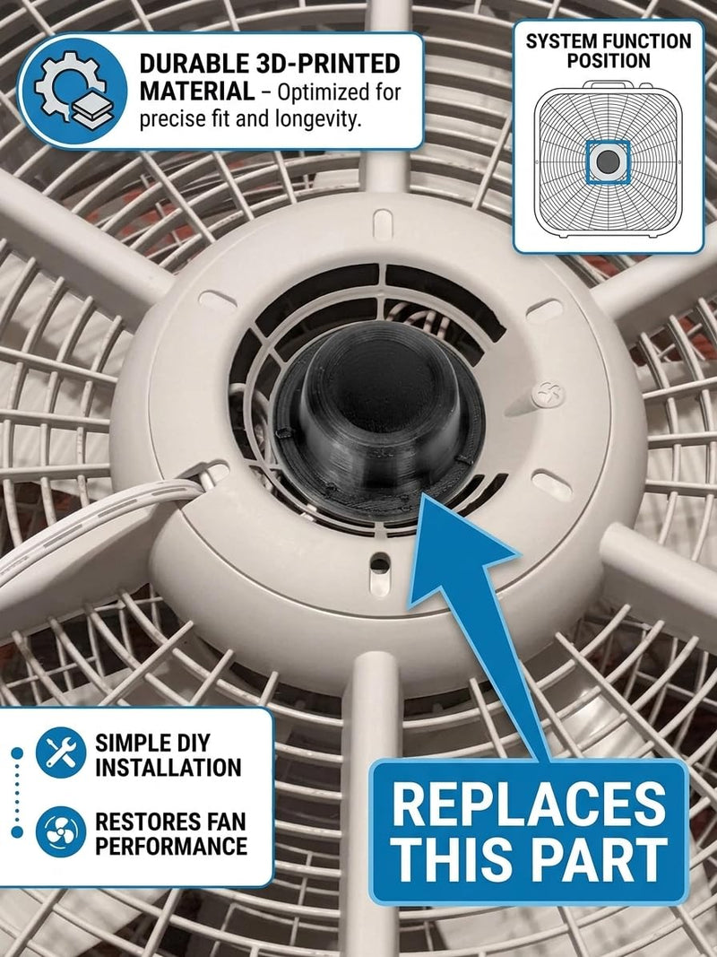 On Off Power Speed Knob Replacement for Lasko Wind Machine Air Circulator Floor Fan 20" 3300 - Durable Replacement Accessory