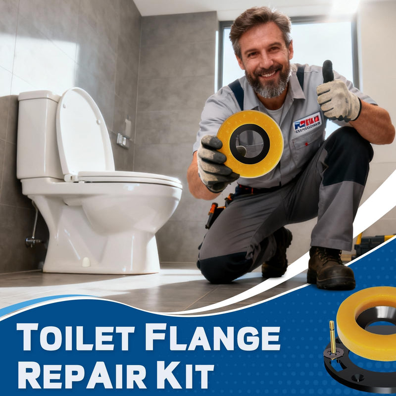 NEEXAN Toilet Flange Repair Kit with Wax Ring and Bolts, Fits 3-4 in Drains 8