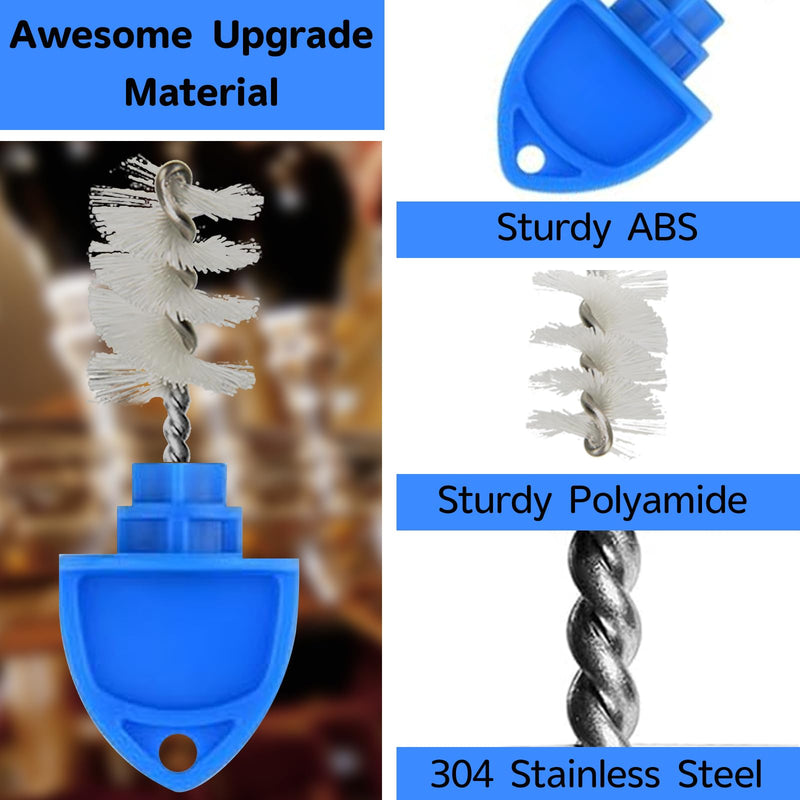 Beer Tap Plug Brush 18 Pack for Draft Beer Faucet Cap Plugs Cleaning Keg Tap Rubber Stopper Plug Cover Beer Keg Tap Plugs 16pcs Faucet Plug+2pcs Tap Cover