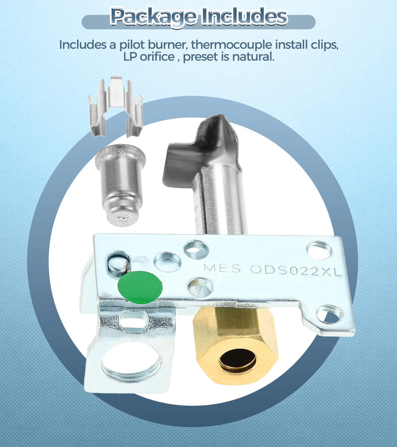 Pilot Assembly 1830-003 Gas Pilot Burner Head, Horizontal Side Inlet 1 Pack