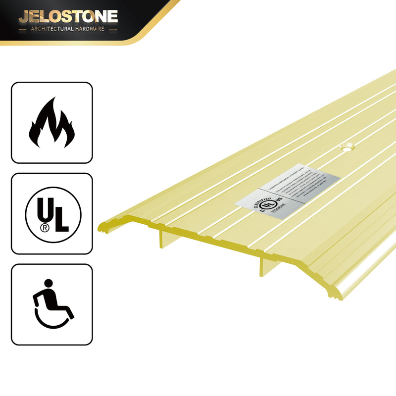 5''W x 1/2''H x 36''L Heavy-Duty Commercial Aluminum Door Threshold (Gold Anodized) - ADA Accessible, Barrier Free, Fire Rated Door Saddle, Exterior Door Threshold, B301N 5''W x 1/2''H x 36''L Gold Anodized
