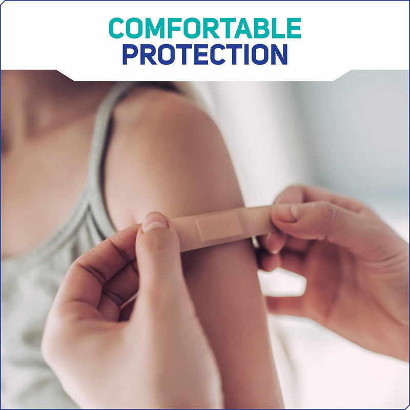 Care Science Fabric Adhesive Bandages, 200 ct Bulk Assorted Sizes | FSA HSA Eligible | Flexible + Breathable Protection for First Aid and Wound Care 200 Count (Pack of 1)