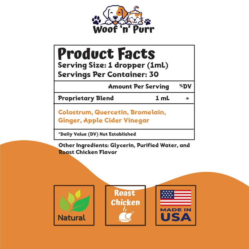Natural Allergy Relief for Cats - Supports Allergy & Itch Relief for Cats - Cat Allergy - Cat Itch Relief - Cat Itchy Skin Relief - Cat Allergy Relief for Cats - Cat Supplements & Vitamins - 1 fl oz - PawsPlanet Australia