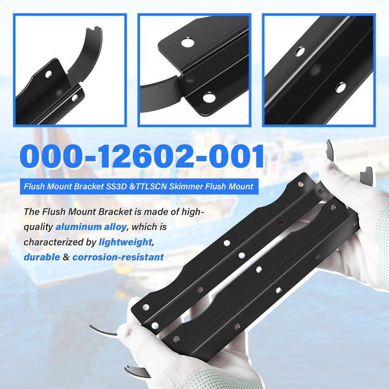 000-12602-001 Flush Mount Bracket Replace for Lowrance SS3D & TTLSCN Skimmer Flush Mount Fit for StructureScan 3D Skimmer Transducer & TotalScan Skimmer