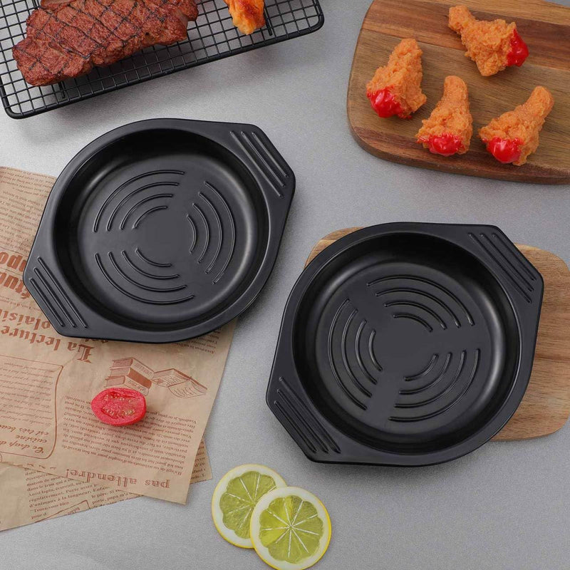 Kichvoe Casserole Tray Melamine Base Heat Resistant Tray Pot Holder for Kitchen Casserole Holder Table Mat for Hot Soup Restaurant Serving 2 Pack 8.46 X 7.08 X 0.98 in