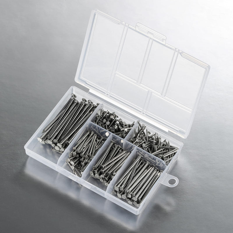 430pcs Stainless Steel 304 Nails Kit, Hanging Nails Kit, Wall Nails Kit, Dowels Kit, Long Nails Kit Ss - NewNest Australia