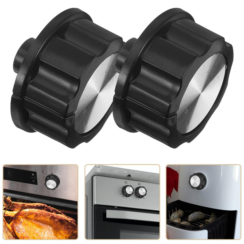 Air Fryer Replacement Knob : 2Pcs D Shaft Knob Oven Control Knob Air Fryer Timer Knob Timer Switch Knob for Oven Microwave