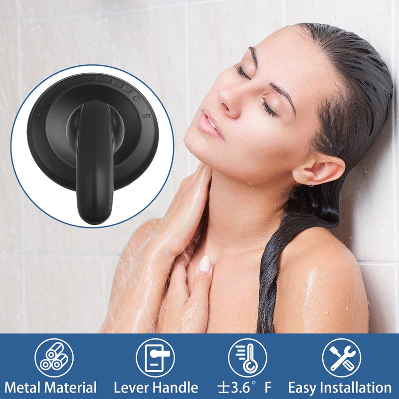 DFD Replacement for Delta 13/14 Series Shower Handle Trim Kit, for Delta R10000 Valve, Cartridge and Valve Not Included, Matte Black
