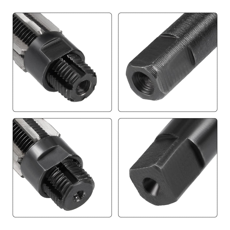 uxcell Adjustable Hand Reamer Set 19-21mm and 21-23mm High Speed Steel H8 6 Straight Flutes Milling Cutter Tool 2pcs