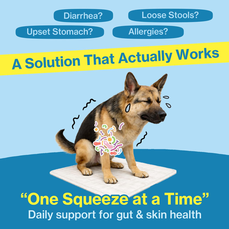 Doctor By Squeeze Probiotics for Dogs Gut Health Immunity Skin&Allergy Care Diarrhea Relief Digestive Stomach Support with L. crispatus KT-11 Lickable Paste Formula Individually Packaged, Chicken