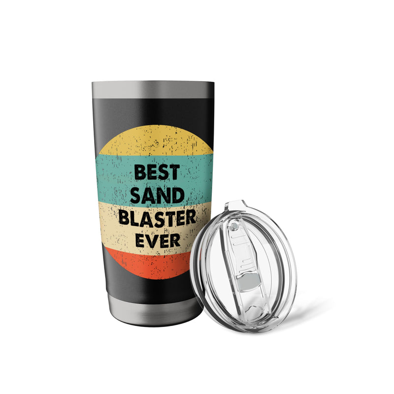 Sand Blaster Stainless Steel Insulated Tumbler Black 20 Ounces