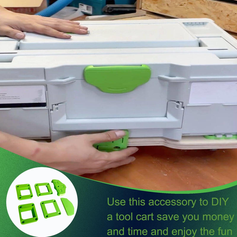 3D Printing Bottom Fixing Buckle for Diy Fun - Compatible with Fes-tool Roll Board/Toolbox Cart, Compatible with sys-tainer, Compatible with sor-tainer Modication (Only Buckle)