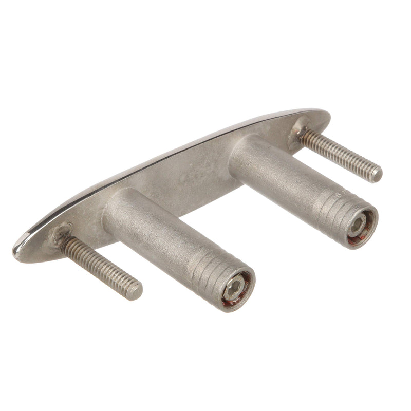 Seachoice 316 Cast Stainless Steel Pull Up Cleat, Flush Mount, Various Sizes Cleat w/ Studs 6"