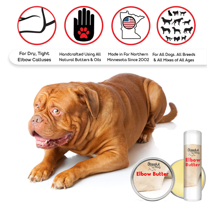 The Blissful Dog Elbow Butter Moisturizes Your Dog's Elbow Calluses - Dog Balm 0.15 Ounce - PawsPlanet Australia