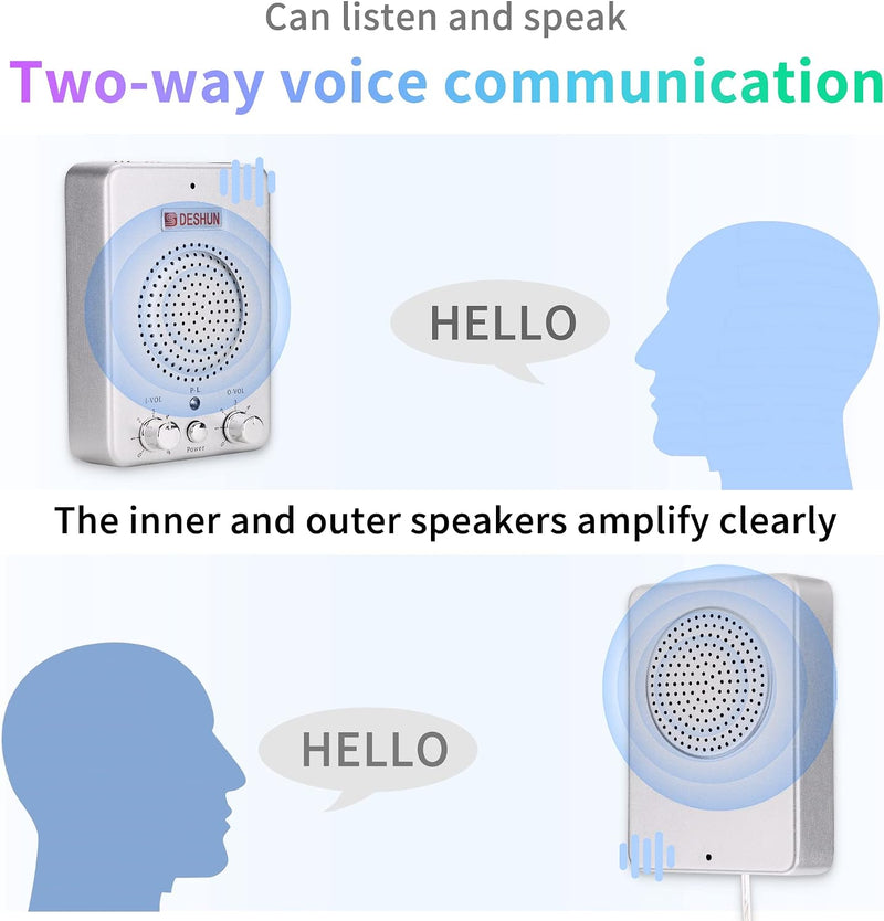 Window Speaker Intercom System,Wired Dual-Way Window Counter Intercom, High Power Speaker for Store,Business,Catering.