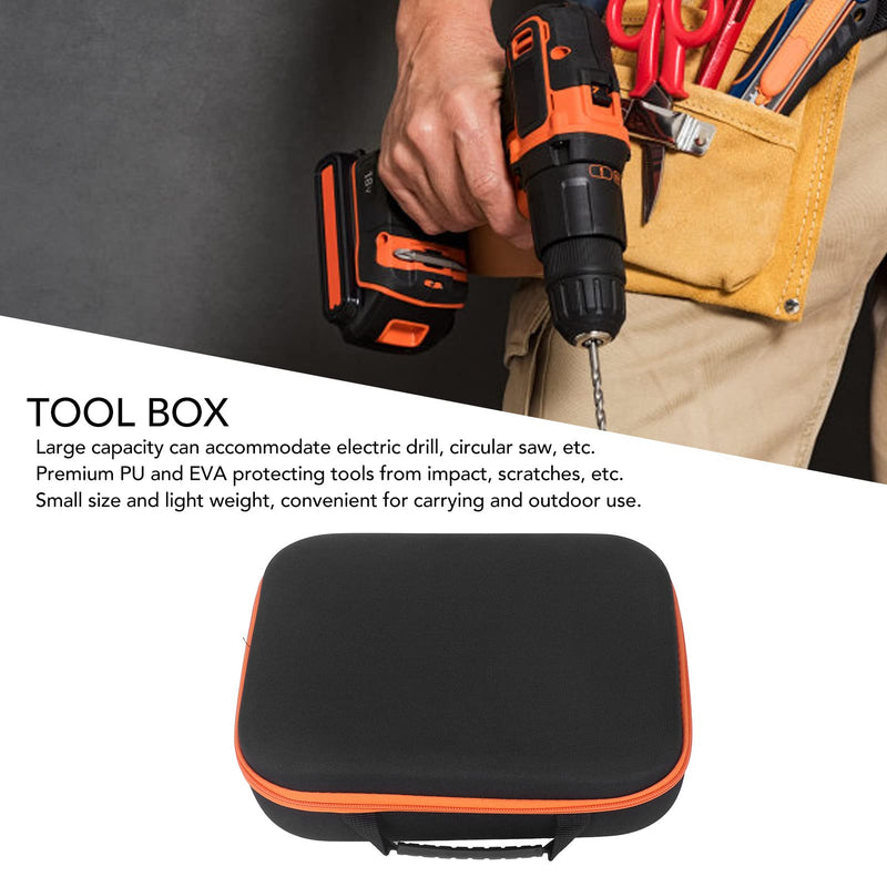Jectse Large Capacity Tool Case with Mesh Pocket Premium PU and EVA Material Suitable for Round Saw Cutter, Electric Drill Design, Portable and Easy to Carry (Long)