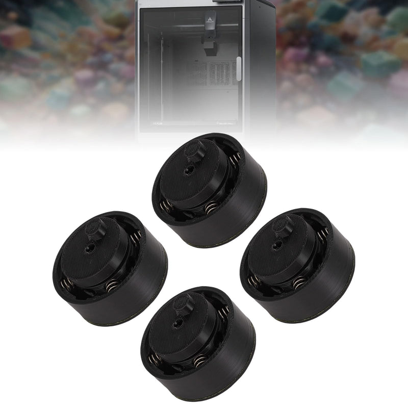 4Pcs Anti Vibration Feet Shock Absorbing Pads for 3D Printers Like K2 Plus Ender 3 CR-10 Rubber Noise Reduction Stable Leveling Accessories