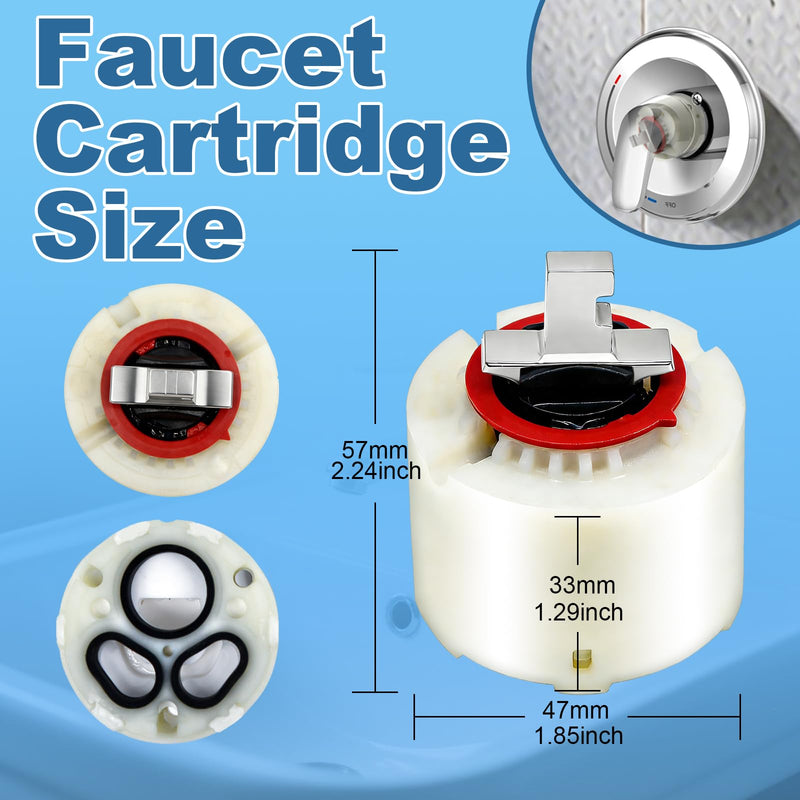 Shower Faucet Cartridge,Compatible with American Standard 023529-0070A/H, for Single Handle Kitchen and Bathroom Tub/Shower Faucets, Temperature and Volume Control, 1.85-Inch (47 mm)
