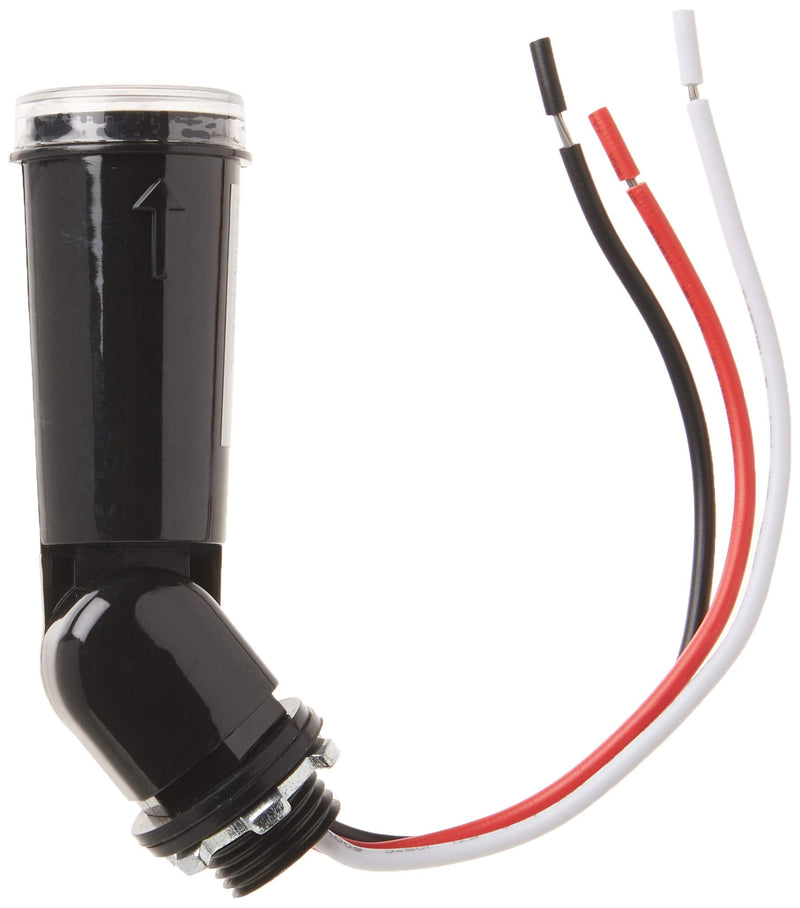 Woods 59413 59413WD Outdoor Conduit Lighting Control With Photocell and Swivel Mount (Hardwired, Black), 1 Count (Pack of 1) 1 Count (Pack of 1) Swivel-Mount Light Control