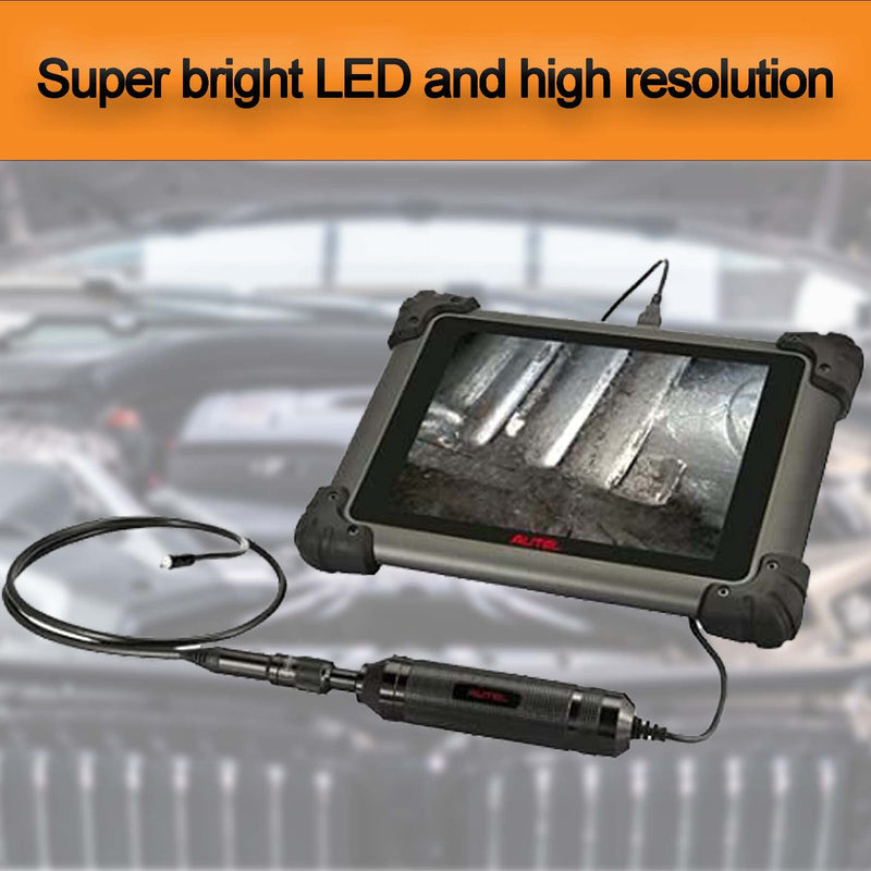 Autel MV108S MaxiVideo Digital Inspection Camera Video Scope with Waterproof Imager Head, Black, USB, Works with PC & MaxiSys Series (except MaxiSys 906)