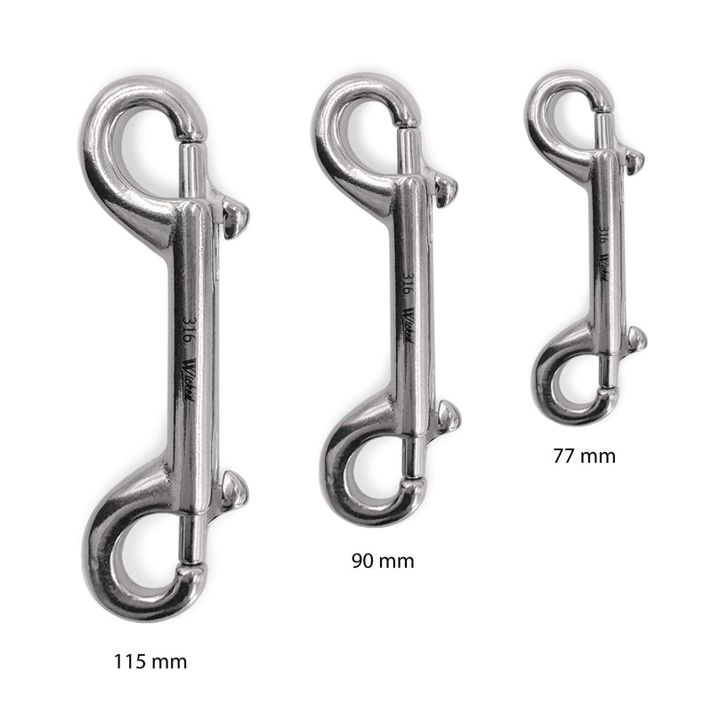 WICKED 316 Stainless Steel, Marine Grade, Double Ended Snap Bolt - 3 1/2” (90mm) - 6 Pack