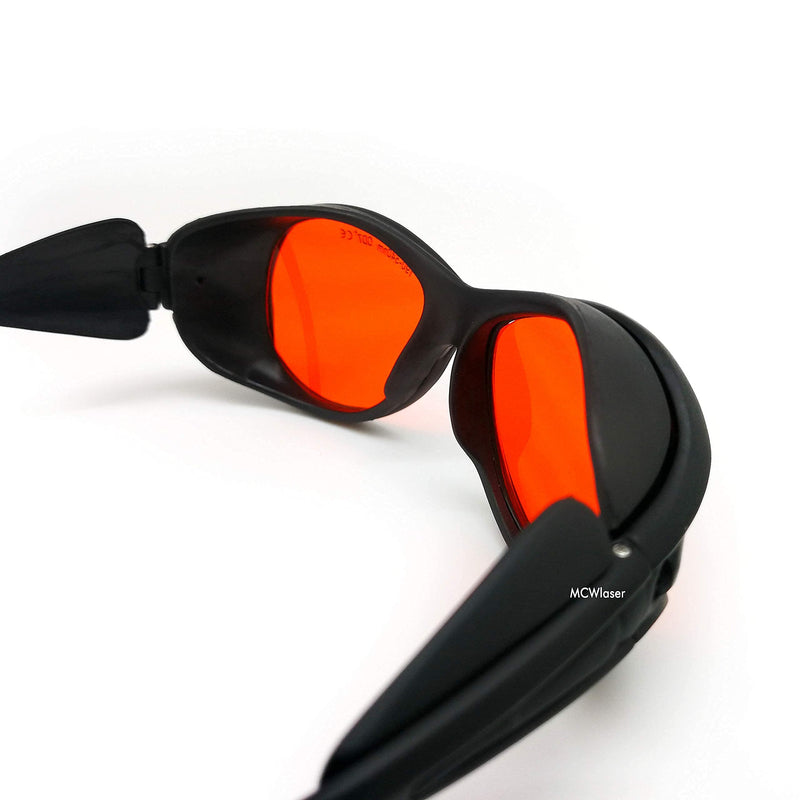 MCWlaser Laser Safety Glasses 190-540nm Protective Goggles CE for UV Lamp Ultraviolet/Blue/Green Laser Absorption Type EP-3 Style 2