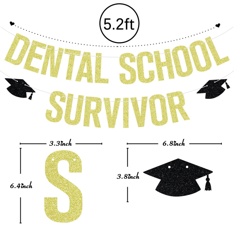 Dental School Survivor Banner, Future Dentist, Congrats RDH, Dental School Graduation Party Decorations