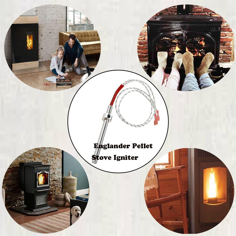 Replacement Englander Pellet Stove Igniter, Fits for England Part PU-CHA-AMP,England Stove Works Igniter 300W 4.75