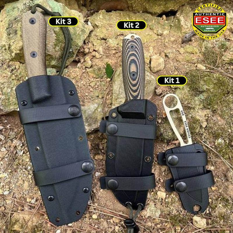 ESEE Horizontal & Scout Strap Carry Kits Strap Kit 2 (ESEE 3, 4, LS, Cencillo, AGK) 6.5 in