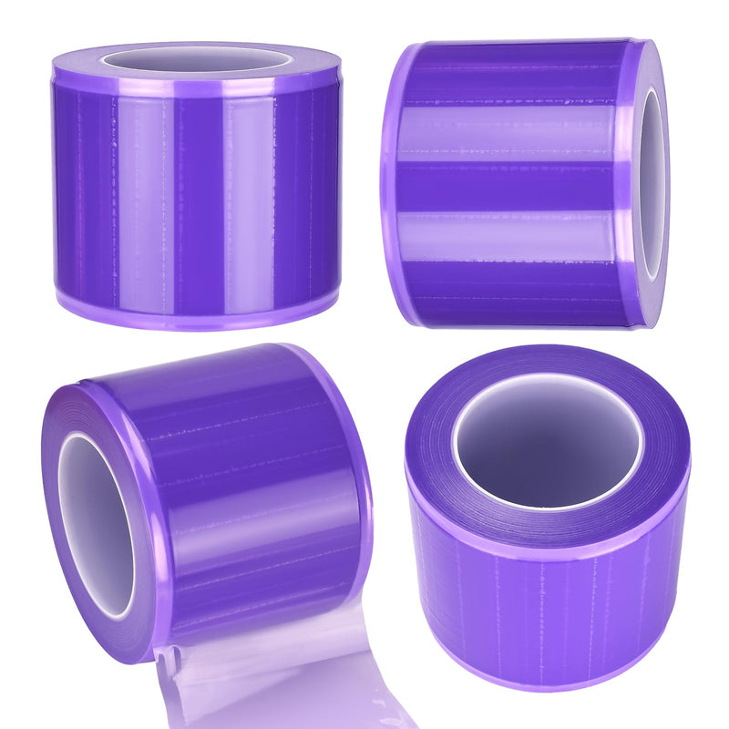 1200pcs Barrier Film Roll Disposable Tattoo Barrier Film Dental Barrier Film Perforated Adhesive Barrier Tape Sheets Tattoo Supplies (Purple) Purple