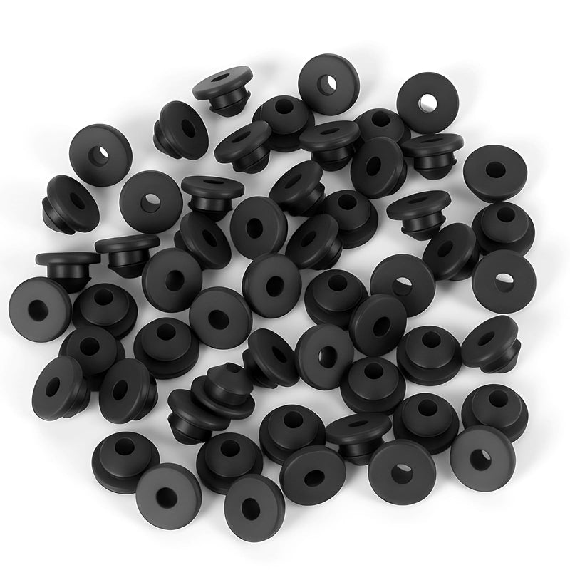 venugny Cable Railing Rubber Grommets，Ideal for 1/8-inch, 5/32-inch & 3/16-inch Stainless Steel Cables, Perfectly Compatible with Metal Posts for All Cable Railing Systems (100) 100