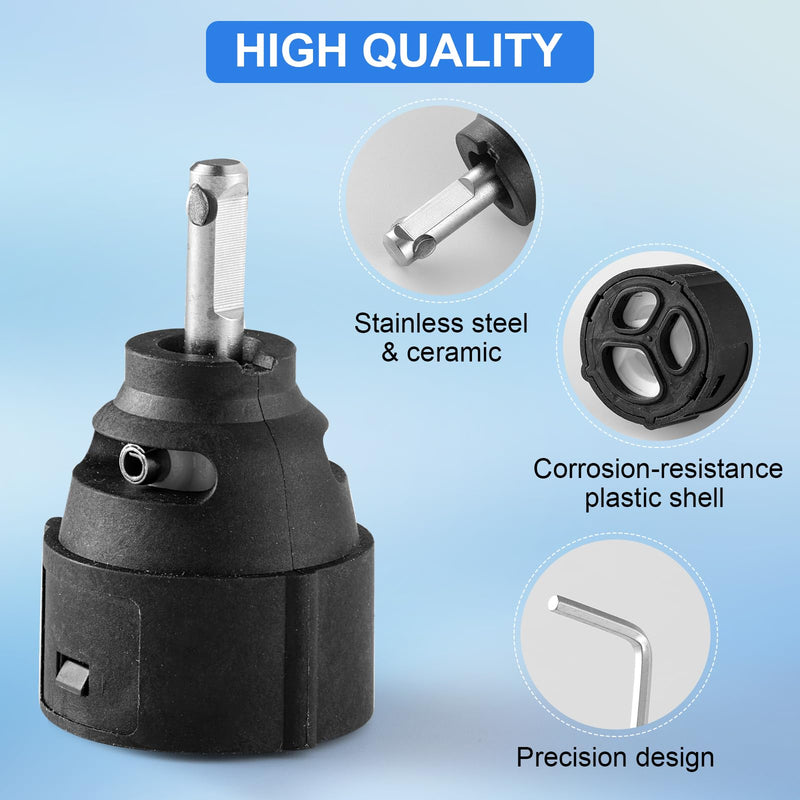 1255 Cartridge Replacement for Moen Single Handle Kitchen Lavatory Faucet, Stainless Steel Valve Stem Faucet Parts Leak-Proof with Hex Wrench 1255