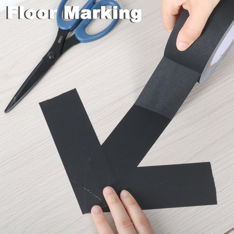 GEYYANG Gaffers Tape 2 Inch x 22 Yards,Professional Grade Black Gaffer Tape - No Residue,Non-Reflective,Heavy-Duty Waterproof Matte Gaff Cloth Tape for Photography,Filming Backdrop,Stage Setup 2in × 22yd 1