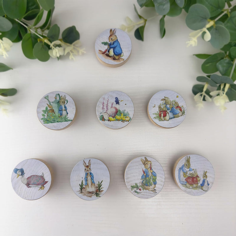 Set of 8 1.8" Wooden Cute Safari Animal Kids Nursery Cabinet Room Door Handle Dresser Drawer Pulls and Knobs