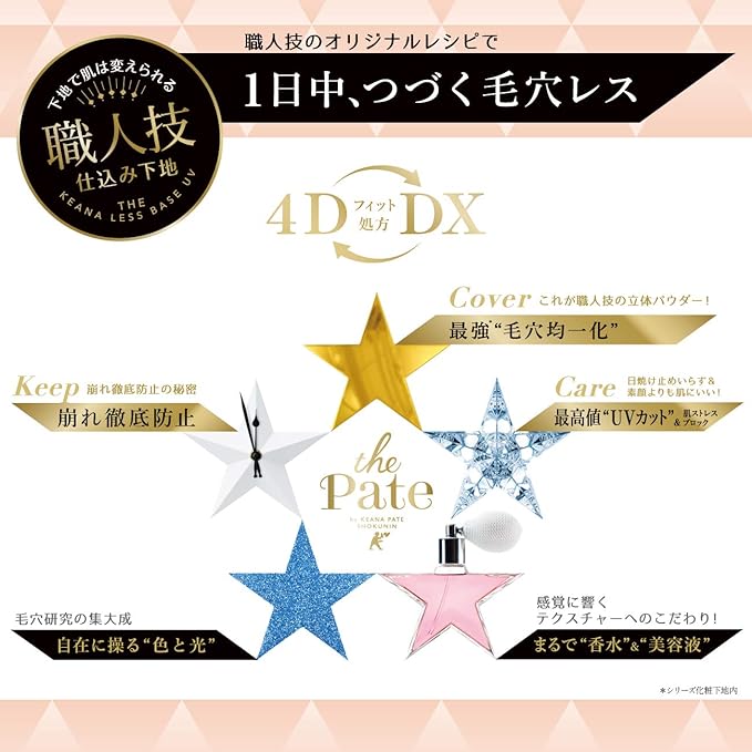 Keana Pate Shokunin Makeup Fallout Prevention Foundation, Pink Base, Tear Rose Scent - NewNest Australia