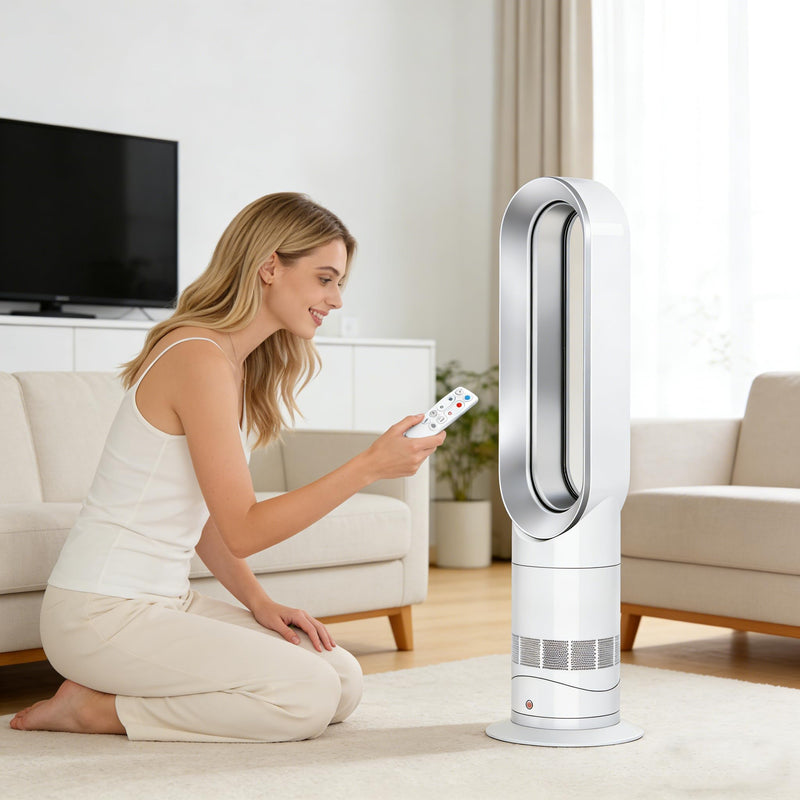 Replacement Fan Remote Control Compatible with Dyson AM09 Hot + Cool Heater Tower Fan 966538-01 White Color