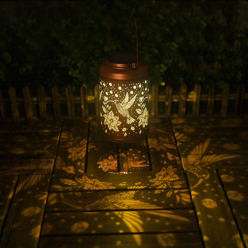 Hummingbird Solar Lanterns Outdoor Waterproof Hanging Solar Lights, Birthday Gifts for Women, Men, Mom, Mothers Day Gifts, Garden Decor for Outside, Patio, Outdoor, Yard, Lawn, Balcony Hummingbird 1PC