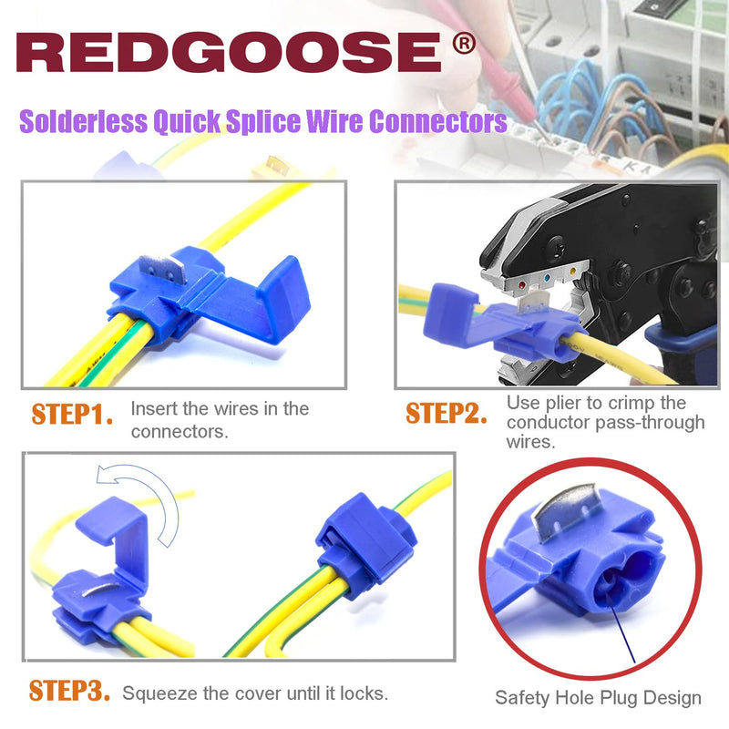 100PCS Solderless Quick Splice Wire Connectors, 12-10 AWG Lock Snap Electrical Wire Connector(Yellow) 12-10 AWG Yellow 100