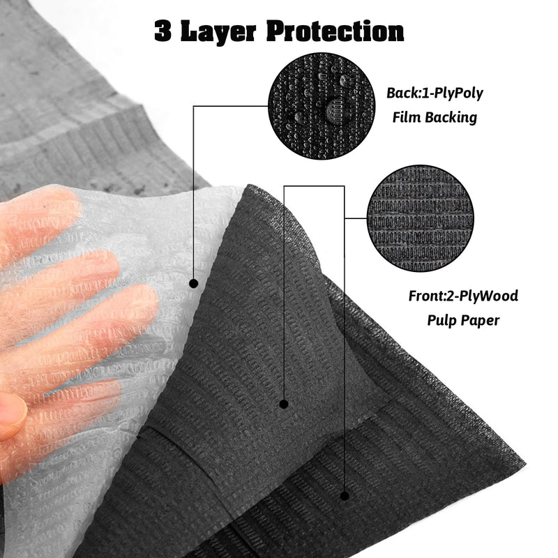 Dental Bibs Waterproof Table Covers 3 Ply Tattoo Bib Multi-functional Tray Covers Clean Pad for Nail Table Cover 50pcs