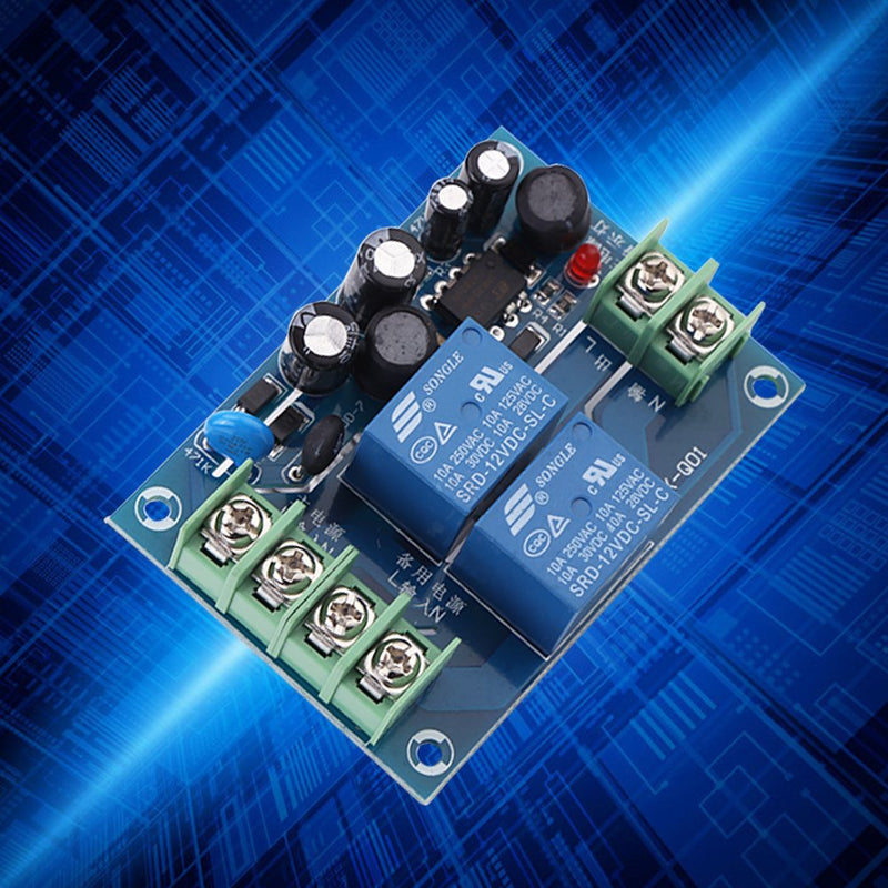 Automatic Emergency Power Switch, AC 85-240V 110V 220V 230V 10A Automatic Switch Module Dual Power Supply Automatic Switching Controller Module AC Power Supply Switch