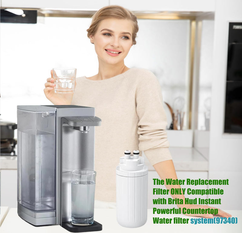 CTO1 Water Filter Replacement, Compatible with Brita Hub Instant Powerful Countertop Water Filter Device, Lasts Six Months or 120 Gallons, Replace Filter Model Number CTO1 (2-Pack)