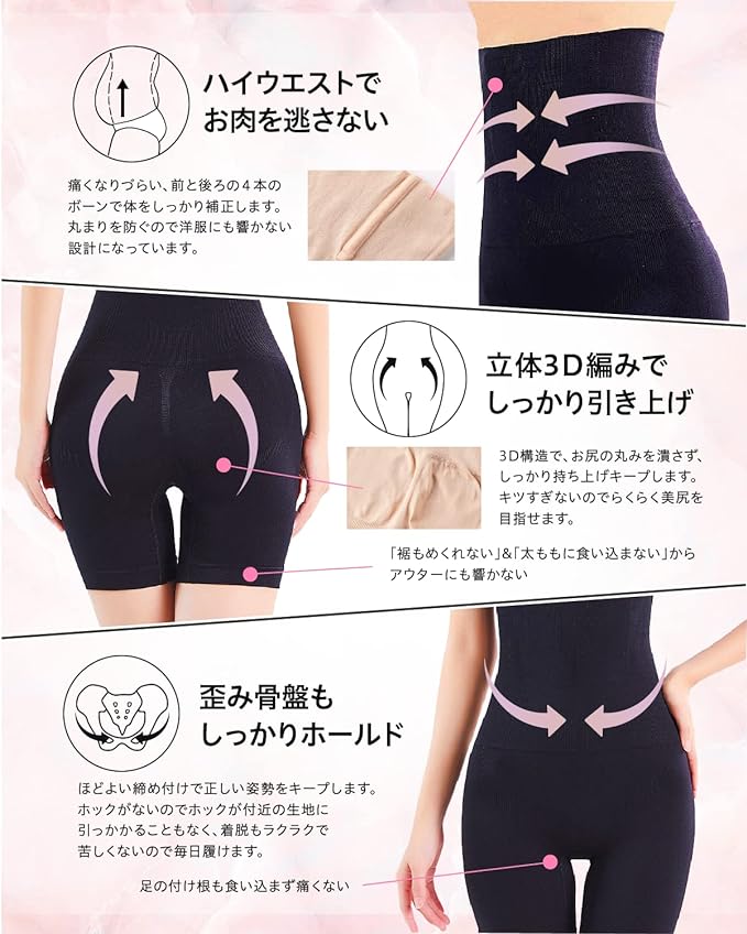 BiURU Women's Shapewear High Waist, Moderate Tightening, Comfortable 6 Sizes Available, Postpartum, Pelvic, Tummy Tightening, Breathable, Girdle, Corset, Neck - NewNest Australia
