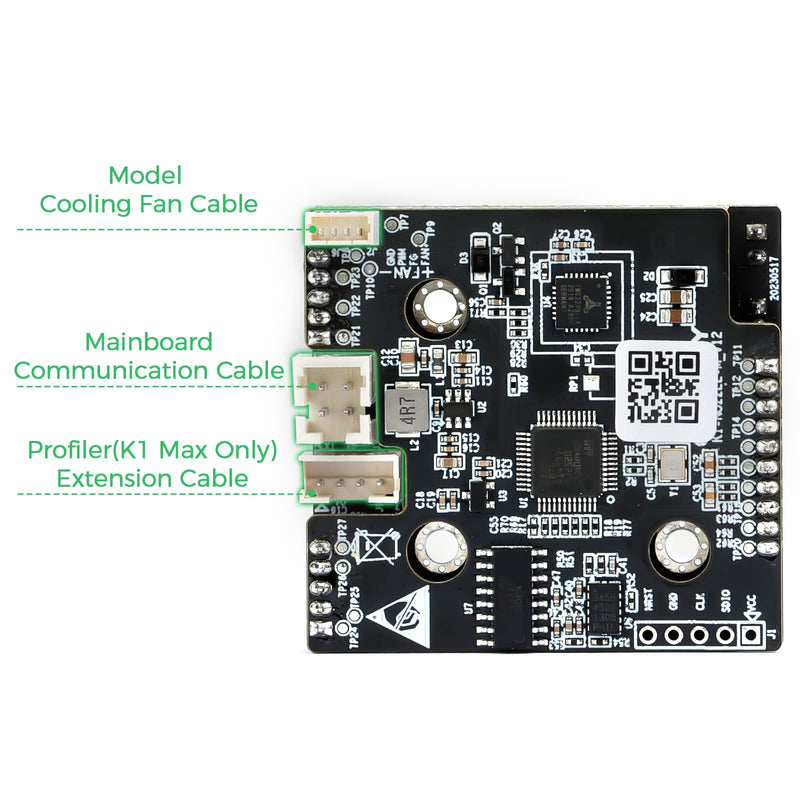 Creality K1 Series Hotend Adapter Board T9_GD32F303CBT6 NOZZLE-C-V13 HQPCB-2 Original K1C PCBA Breakout Module K1 Max Nozzle Kit Adapter Board OEM Toolhead PCB Circuit Board for K1/K1 Max/K1C/K1 SE K1 Series 2024
