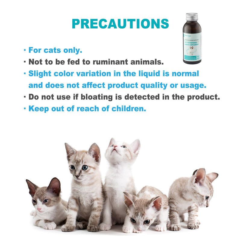 MARIMER Cat Immune Support Liquid Supplement – L-Lysine & Astragalus – Enhances Immunity and Relieves Feline Herpes Symptoms – Nutritional 3.38oz (100ml) for Cats of All Ages