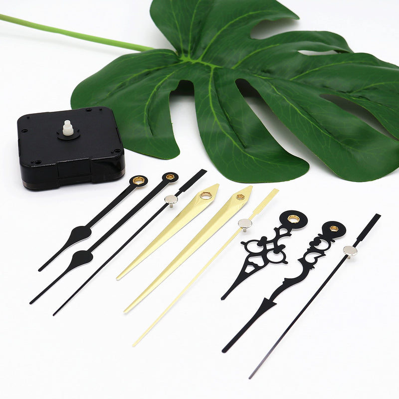 Youngtown 12888 Snap in Type 4.5mm Hour Shaft Length Continuous Sweep Non Threaded Quartz Clock Movement 8mm Total Shaft Length (A Hands). Total minute hand :105 mm (4.13 inch)