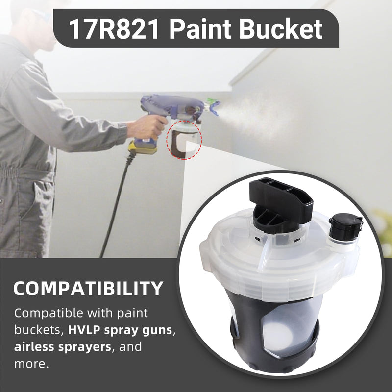 17R821 Paint Bucket Fits for Various FLEXLINER System 32 OZ Solvent-Based 32 oz