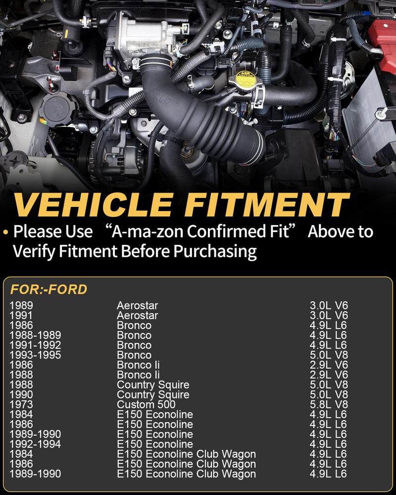 AATEE Manifold Absolute Pressure Sensor Fit for:-Ford F150 F250 F350 for:-Mustang E150 E250 E350 Econoline Club Wagon Ranger for:-Lincoln Town Car, Grand Marquis 1988-1990 3 Pins OE# E43F9F479A1A